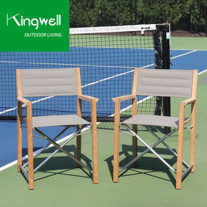 Muebles de Exterior para Restaurantes, <span class=keywords><strong>Sillas</strong></span> Plegables de Lona para <span class=keywords><strong>Playa</strong></span>, Impermeables, Ligeras, de Madera de Teca, para Jardín y Bistro - Product Image 1