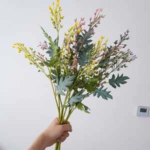 ดอกไม้ประดิษฐ์ CallaFloral ก้านเดี่ยว พลาสติก ตกแต่งภายใน สีชมพู เหลือง ม่วง MW13111 - Product Image 2