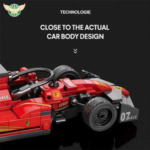 Reobrix 663 1:24 Voiture de course <span class=keywords><strong>F1</strong></span>, modèle <span class=keywords><strong>miniature</strong></span> à l'échelle, super voiture, blocs de construction, ensembles de blocs de construction de voiture de course <span class=keywords><strong>F1</strong></span> - Product Image 2