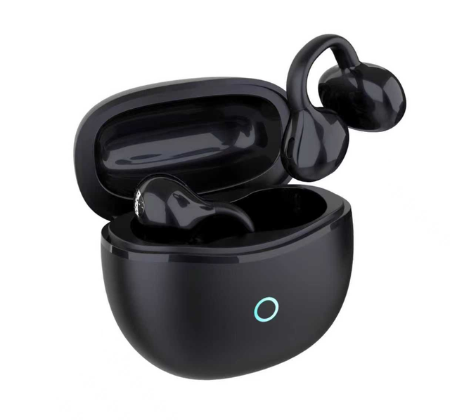 Open Ear Gaming Earbuds Bluetooth 6.0 Wireless Clip On Headphones Low Latency Stereo Sports Music Earphones