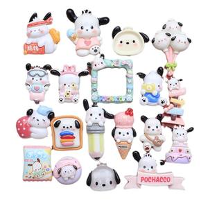 เคสโทรศัพท์การ์ตูนขนาดใหญ่แบบ DIY เคสใส่ขยะสุนัขสีขาวมีเสน่ห์ทำจากเรซินตกแต่งกรอบรูปทำด้วยมือกรอบรูปทำมือที่คาดผมรองเท้าของขวัญดอกไม้ - Product Image 1