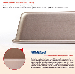 Moule à pain rectangulaire antiadhésif de 1 lb en acier au carbone robuste pour la cuisson de mini-pains de mie - Product Image 5