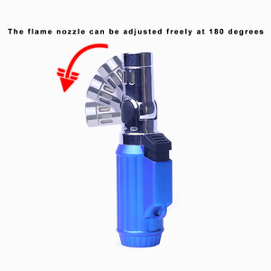 Chalumeau à <span class=keywords><strong>gaz</strong></span> butane au design moderne, coupe-vent, à flamme réglable, pour crème brûlée et pâtisserie, avec un aspect raffiné - Product Image 3