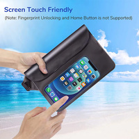 Pochette étanche grande capacité pour téléphone, contient téléphone, passeport, argent, clés, sac banane réglable pour les essentiels de voyage et de vacances