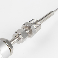 Sensor suhu termokopel pegas bayonet resistensi sekrup ss316 kustom tipe k