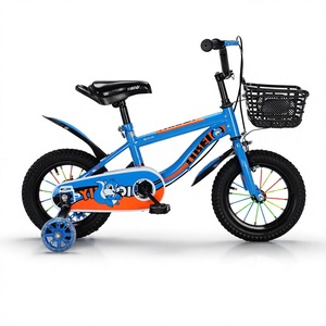 Bicicleta Infantil con Ruedas de 12/16/20 Pulgadas, Diseño de Dibujos Animados, con Ruedas de Entrenamiento Extraíbles y Canasta Delantera para Niños - Product Image 5