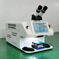 Machine de soudage au laser pour bijoux de 200 W avec microscope, taille mini