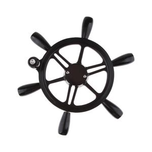 Vintage antico 380mm Dia 3/4 rastremato nave/barca ruota con 6 raggi pomello parti e accessori - Product Image 4