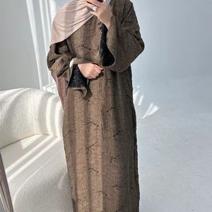 Ensemble de 2 pièces pour femme musulmane, Ramadan, luxe, Dubaï, hijab, abaya, robe islamique, tenue de fête, robe modeste, vêtements de <span class=keywords><strong>voyage</strong></span> arabes, robe turque 2026 - Product Image 5
