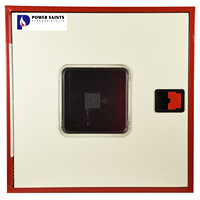 Armoire pour enrouleur de tuyau, boîte pour extincteur de couleur rouge avec fenêtre en verre