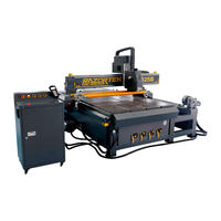 Enrutador Cnc de madera de alta precisión 1325, corte de MDF, fabricación de muebles de carpintería, máquina enrutadora Cnc DSP, inversor Fuling Cnc de 4 ejes