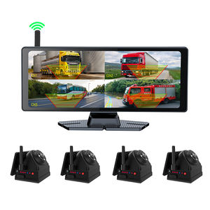 Sistema de Cámara DVR Inalámbrica para Camiones de 10.26 Pulgadas, Pantalla Inteligente con Vista Dividida en 4, Grabación en Bucle, Sobrescripción Automática de Grabaciones, Almacenamiento de Video para Camiones/RV - Product Image 1