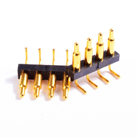 Conector Pogo Pin con Resorte, Hembra, Latón C3600, Diseño Circular Magnético, Chapado en Oro, 1-3A, 10000 Ciclos, SMD PCB JIATEL