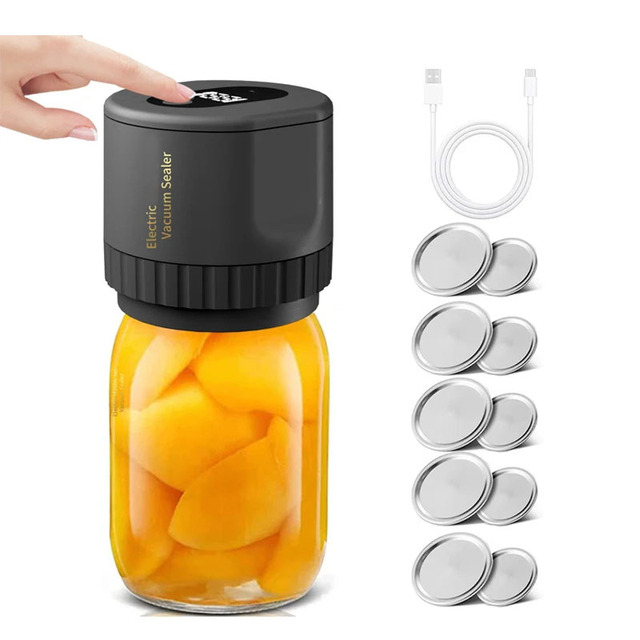 New Portable Automatic Canned Food Easy to Seal and Keep Electric Mason Vacuum Sealer