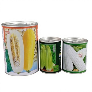 Boîte en fer blanc Jinko pour graines de légumes avec ouverture facile, vente en gros, boîte en fer blanc ronde vide de qualité alimentaire pour l'emballage alimentaire - Product Image 6
