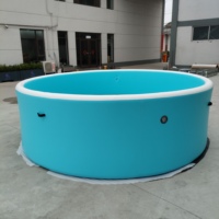Piscine gonflable ronde personnalisée en PVC DWF avec technologie Drop Stitch, grande baignoire spa hors sol pour jardin familial