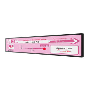 แถบจอ LCD ยืดได้กว้างเป็นพิเศษอุปกรณ์โฆษณาแอนดรอยด์37นิ้วแถบวิดีโอความละเอียดสูงสำหรับพื้นที่สำนักงานรถไฟใต้ดิน - Product Image 1