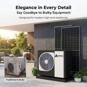 ปั๊มความร้อนพลังงานแสงอาทิตย์ OEM 10kw 20kw ERP A+++ Wifi ระบบทำความร้อนและความเย็น ปั๊มความร้อนแบบใช้พลังงานแสงอาทิตย์สำหรับทำน้ำร้อน มีตัวเลือกความจุหลายระดับ - Product Image 2