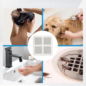 30-Pack Heavy-Duty dùng một lần vuông tóc Catcher 360 ° con dấu phòng tắm cống lọc với Acrylic dính nhanh chóng vận chuyển làm tắc nghẽn miễn phí - Product Image 3