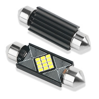 Ampoule led à haute luminosité canbus 2016 12smd, lampe de lecture, plaque d'immatriculation de voiture, ampoule à led