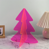 Support d'affichage en acrylique personnalisé découpé au laser, assemblage 3D, en plexiglas PMMA, pour cadeau promotionnel saisonnier