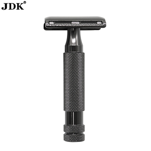Rasoir manuel de sécurité en acier inoxydable JDK, rasoir à lame unique pour barbier, rasoir pour hommes - Product Image 1