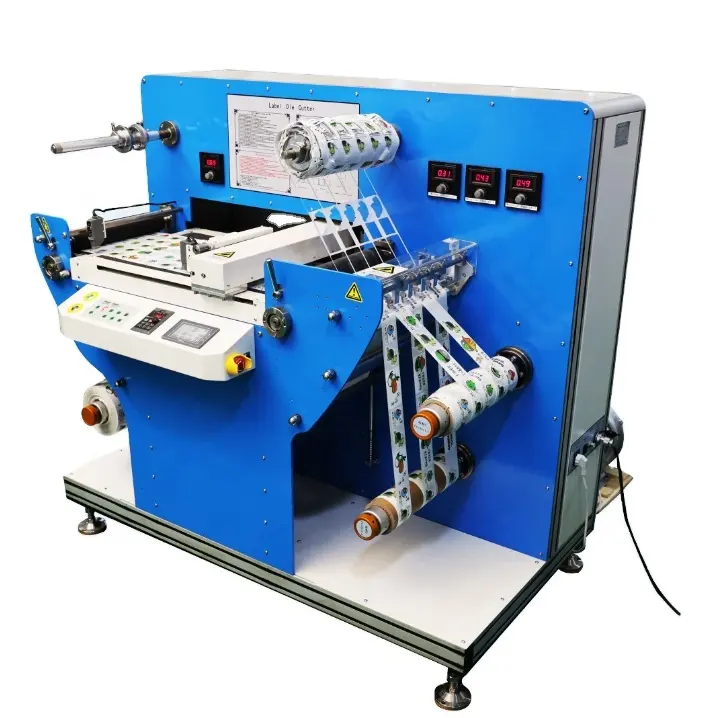 Automática de laminación de corte Digital de la máquina de rollo a rollo de etiqueta de acabado
