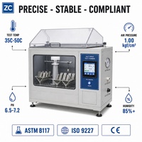 Cámara de Prueba de Pulverización Salina Continua Industrial de 108L-1440L, Probador de Corrosión con Pantalla Táctil PLC, ASTM B117 ISO 9227 NSS CASS Lab