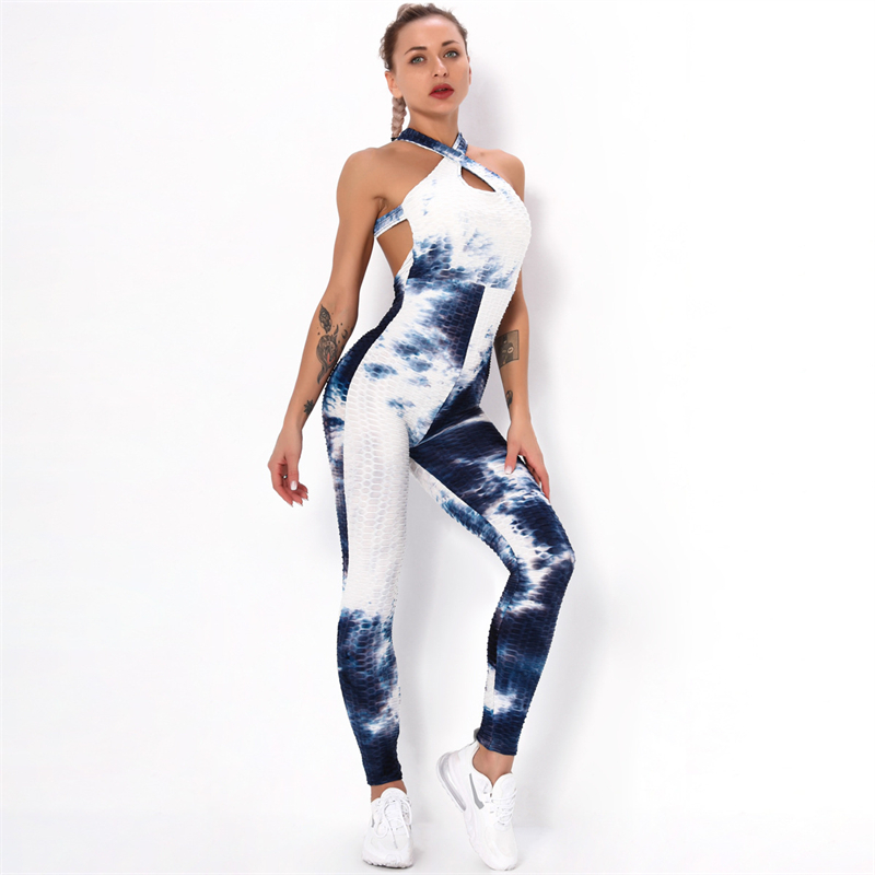 Fashion Modern Breathable Workout Clothing Women Active Wear Leggings Yoga Pants 11 colors Jumpsuit suspender Yoga suit