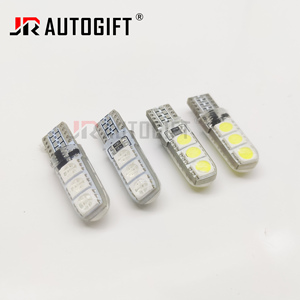 Luz <span class=keywords><strong>LED</strong></span> Estroboscópica T10 W5W OEM, Luz de Gel de Silicona, 194 168 5050 6LED, Bombilla <span class=keywords><strong>LED</strong></span> Intermitente, Luces de Posición, 12V 24V, Rojo Azul - Product Image 4
