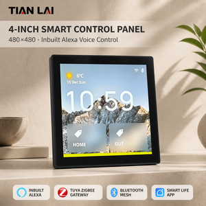 แผงควบคุมติดผนัง TL-86A ขนาด 4 นิ้ว พร้อม <span class=keywords><strong>Alexa</strong></span> ในตัว รองรับภาษาอังกฤษ สเปน เยอรมัน ฝรั่งเศส ควบคุมด้วยเสียง ผ่าน Zigbee Bluetooth Gateway รองรับอุปกรณ์ได้ 100 ชิ้น - Product Image 1