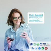 Formule de détoxification hépatique avancée avec chardon-marie, extrait de kudzu et glutathion pour la santé du foie – 60 comprimés végétariens de soutien hépatique