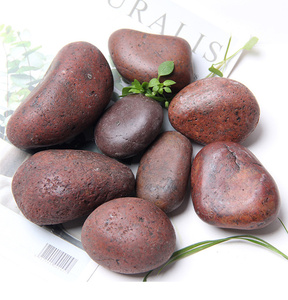 بيع مباشر من المصنع ألوان مختلفة الأحجام العادية الحصى المصقول الحصى تلميع الحصى للمناظر الطبيعية الحوض - Product Image 5