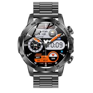 Reloj Inteligente AK92 con <span class=keywords><strong>Linterna</strong></span>, Brújula, Más de 100 Modos Deportivos, Llamadas por Bluetooth, Resistente al Agua IP68, Monitor de Frecuencia Cardíaca, Presión Arterial y Oxígeno - Product Image 2