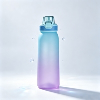Bouteille anti-fuite avec options de parfum, couvercle à clapet, paille intégrée pour boire directement – Idéale pour l'école, le cyclisme, le camping, la gym, les cadeaux, la maison et l'extérieur