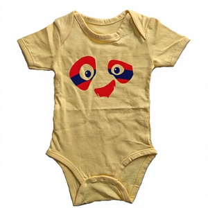 Vente directe usine – Combinaisons bébé imprimées animaux mignons, 100 % coton biologique, imperméables et respirantes – Prix de gros abordables - Product Image 1