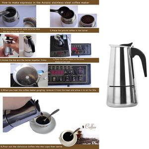 2026 100/200/300/450ml <strong>Stove</strong> Top Mocha <strong>Coffee</strong> <strong>Pot</strong> Moka Stainless Steel Espresso <strong>Coffee</strong> Maker Percolator Tool <strong>Coffee</strong> <strong>Pots</strong> - Product Image 6