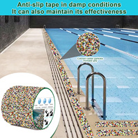 Bande antidérapante pour piscine Xuri, bande de sécurité imperméable pour marches d'escalier, bande antidérapante en caoutchouc haute résistance, adaptée à différentes surfaces