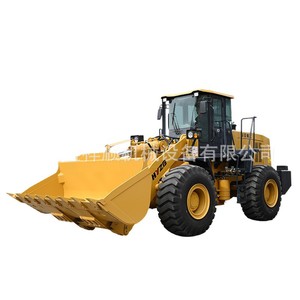 Chargeuse sur pneus hydraulique diesel 4x4 jaune, équipement de construction - Product Image 1