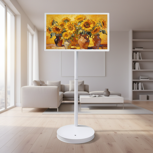 Televisor Inteligente Portátil LED de 27 Pulgadas con Retroiluminación, Batería, Cámara, 8+128 GB, Pantalla Táctil, Sistema Android, Full HD 60 Hz /USB-C, Blanco/Negro - Product Image 1