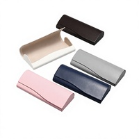 Étui à lunettes rigide Huicheng HC-209 de haute qualité à motif uni, boîte de rangement premium pour montures optiques, étuis de protection pour lunettes