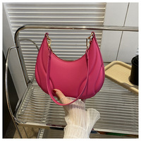Tas Penyimpanan Tas Sadel Warna Solid Retro Tas Bahu PU Berkualitas Tinggi Tas Penyimpanan Selempang Sederhana Serbaguna untuk Perjalanan