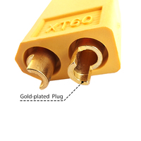 Connecteur XT60 Femelle Mâle 2P avec Fiche Banane, Boîtier en Nylon, Contacts en Cuivre, Courant Élevé 60A pour Chargeur de Batterie Lipo RC