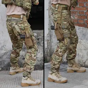 Men's G3 Combat Pants With Knee Pads Multi Camouflage Trousers Airsoft Hunting Paintball Tactical Outdoor Pants Uniform