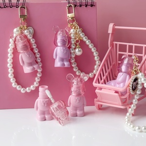 Cô Gái Lỏng Son Môi Ống Container Giáng Sinh Dễ Thương Gấu Keychain 2Ml Lip Gloss Chai Bán Buôn Rỗng Mỹ Phẩm - Product Image 5