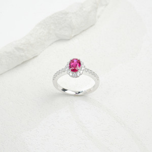 แหวนทับทิมมินิมอลสุดหรู - Product Image 2