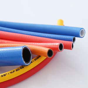 Tubi in PVC ad alta pressione per ossigeno acetilene 1/4 "-3" in gomma a tre strati con collegamento a due fili servizio di taglio 60Bar - Product Image 2