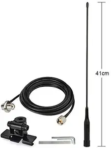 Bingfu Fahrzeug Amateurfunk Mobil antenne UKW UHF 136-174MHz 400-470MHz PKW LKW Radio Funkgerät Soft HF Antenne