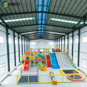 Steel Structure Trampoline Arena Prefabricated Wholesale Sustainable Manufacturer Hub Nylon Mesh Tuv Approved Exporter - Product Image 1
