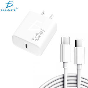 Ele-Gate Type <b>C</b> 20W Charger With 2m Cable For Fast <b>Charging</b> - Product Image 1